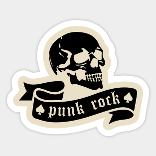 punk rock label Sticker